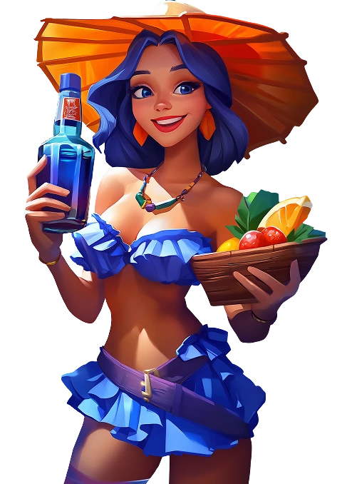 Промо персонаж Vodka Casino с бонусными предложениями